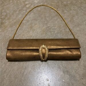 Elegant RODO Gold Clutch Bag